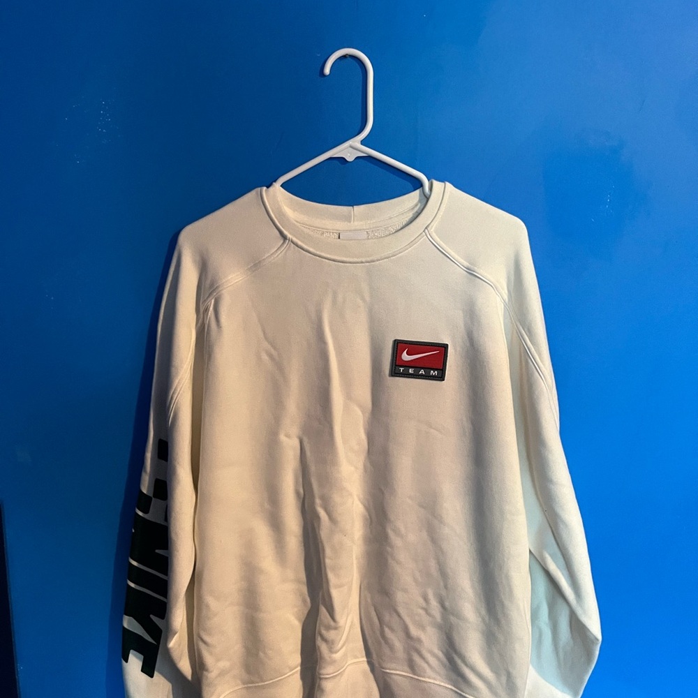 Nike Men's Off-White Crewneck Sweater